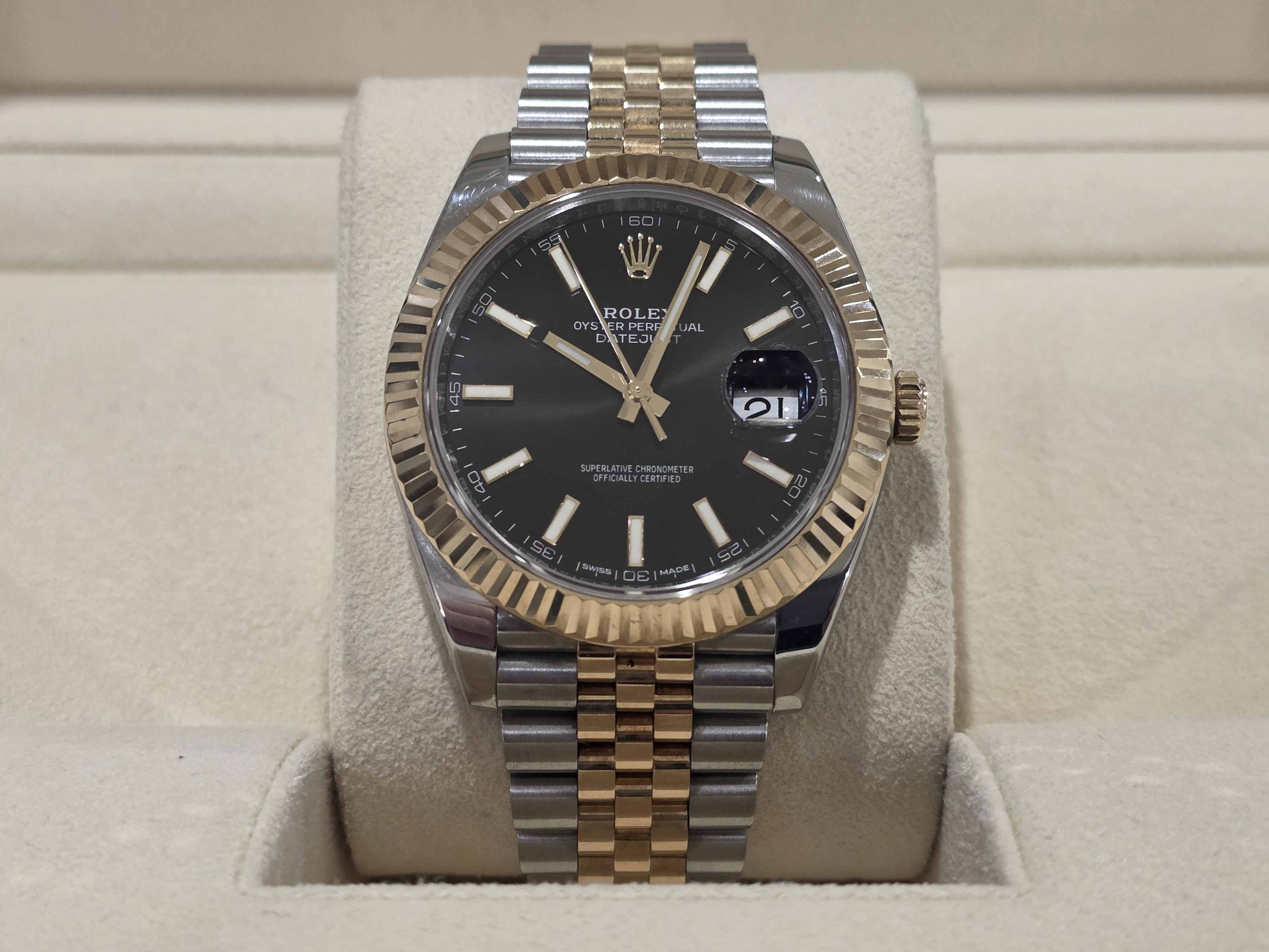 로렉스 데이저스트 126333 검판 콤비